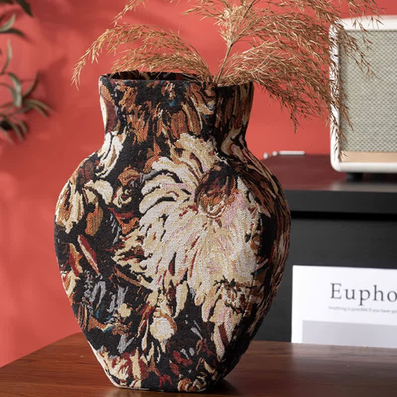 Handcrafted Soft-Texture Floral Decorative Vase