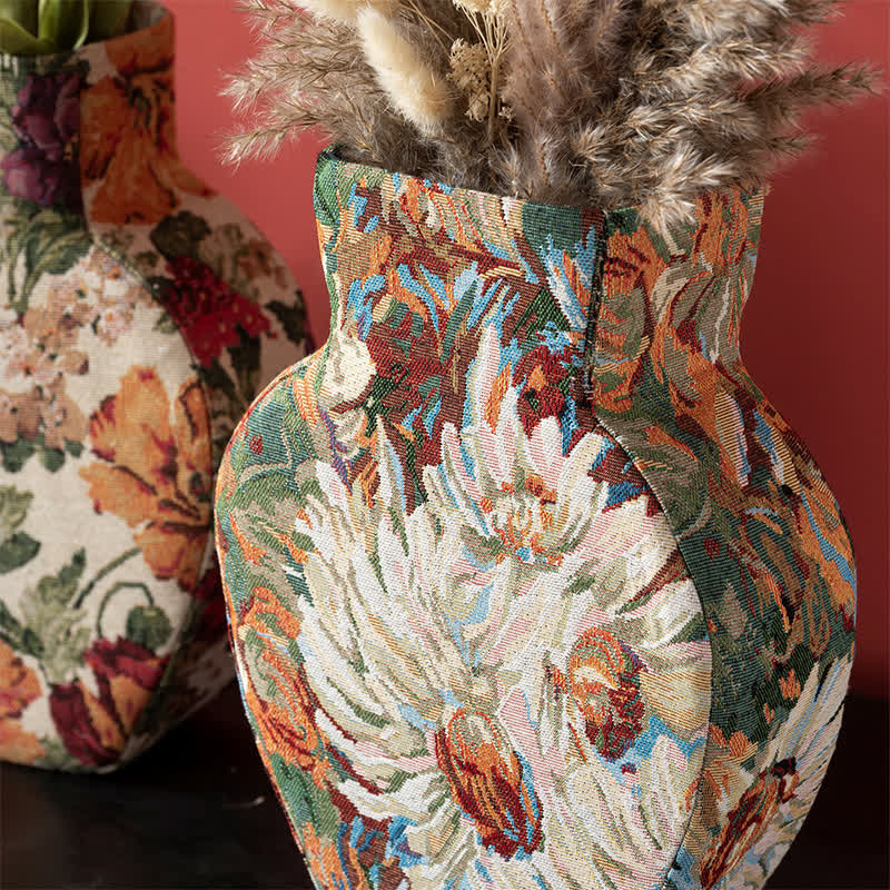 Handcrafted Soft-Texture Floral Decorative Vase