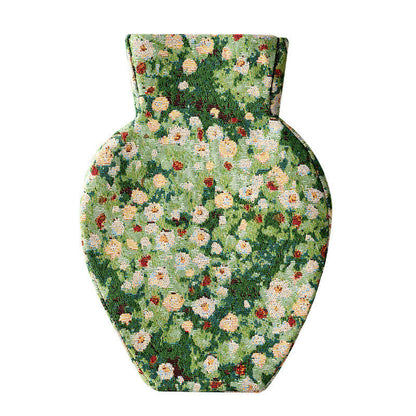Vintage Creative Floral Fabric Wrapped Vase