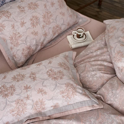 Elegant Floral Cotton Double Gauze Bedding(4PCS)