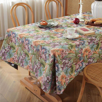 Painterly Garden Jacquard Table Cover