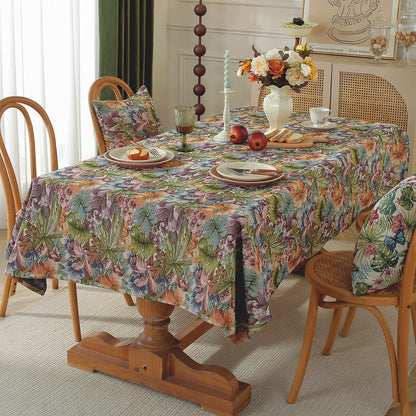 Painterly Garden Jacquard Table Cover