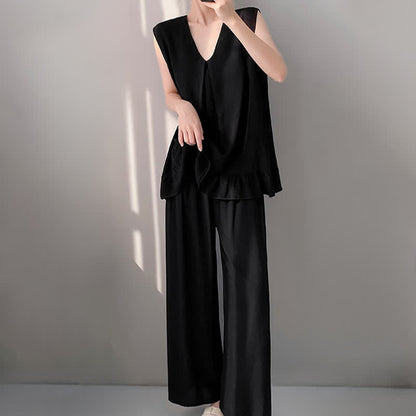 Solid Color Tank & Pants Pajama Set