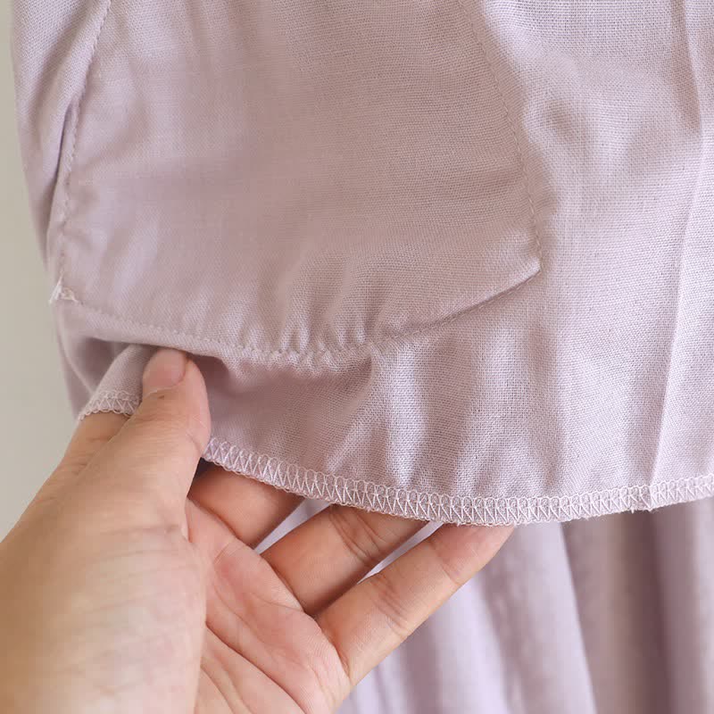 Pony Embroidery Camisole Nightdress & Cover-up Set