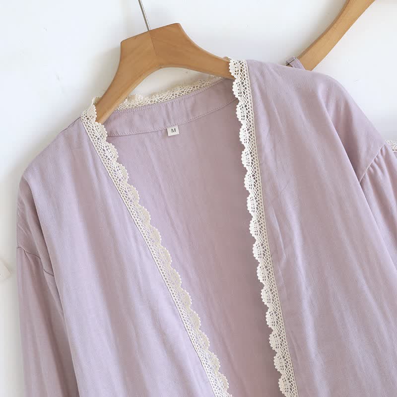 Pony Embroidery Camisole Nightdress & Cover-up Set