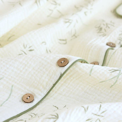 Bamboo Leaf Cotton Double Gauze Pajamas