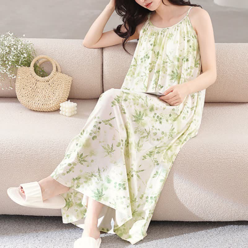 Refresh Style Leaf Camisole Nightgown