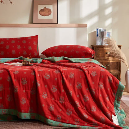 Cotton Gauze Lucky Bag Jacquard Quilt