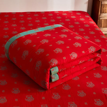 Cotton Gauze Lucky Bag Jacquard Quilt