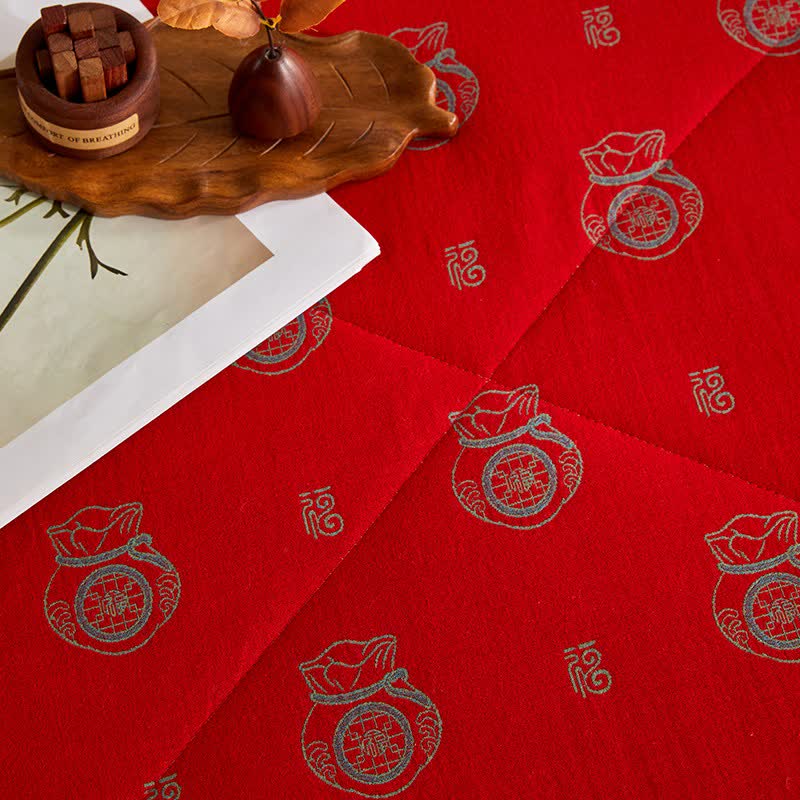 Cotton Gauze Lucky Bag Jacquard Quilt