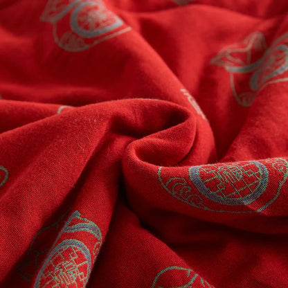 Cotton Gauze Lucky Bag Jacquard Quilt