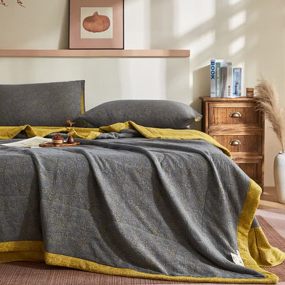 Cotton Gauze Subtle Pattern Jacquard Quilt