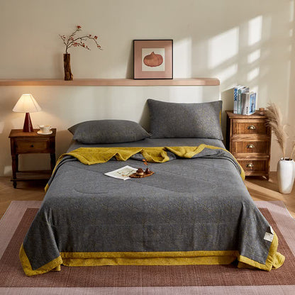 Cotton Gauze Subtle Pattern Jacquard Quilt