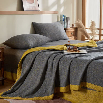 Cotton Gauze Subtle Pattern Jacquard Quilt