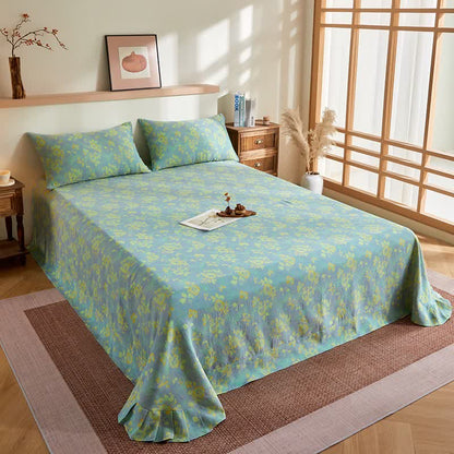 Cotton Gauze Romantic Rose Jacquard Quilt