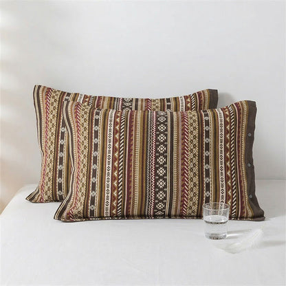 Bohemia Button Pure Cotton Pillowcases (2PCS)