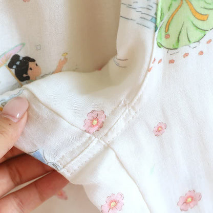 Vintage Oriental Princess Inspired Cotton Pajamas(3PCS)