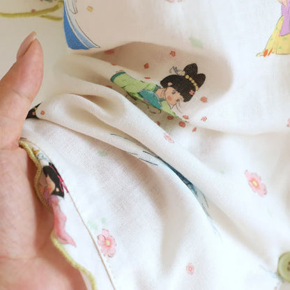 Vintage Oriental Princess Inspired Cotton Pajamas(3PCS)