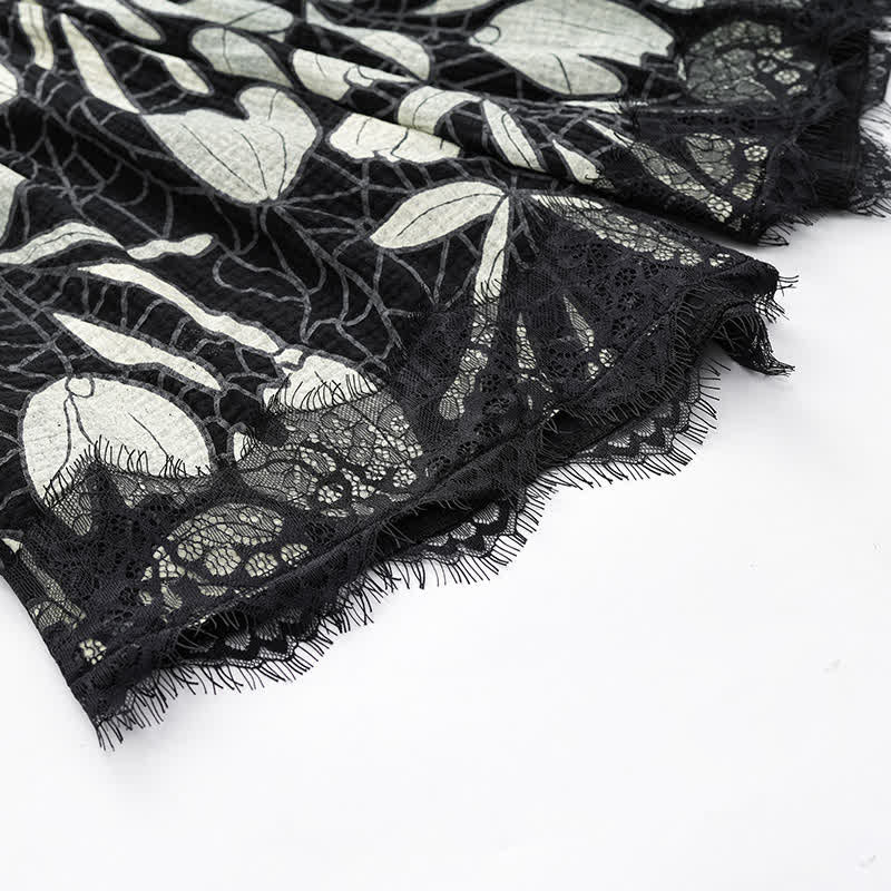 Abstract Floral Cotton Cami & Shorts Pajamas