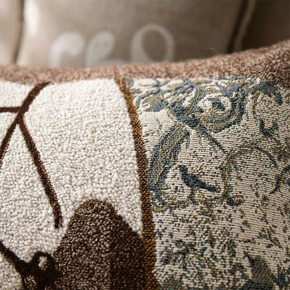 Horse Jacquard Button Cutton Pillowcases (2PCS)