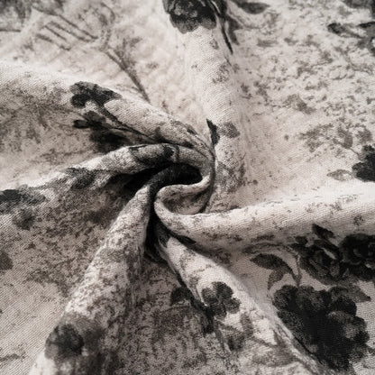 Black Floral Cotton Cami & Shorts Pajamas