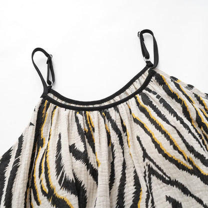 Tiger Stripe Cotton Gauze Cami Pajamas
