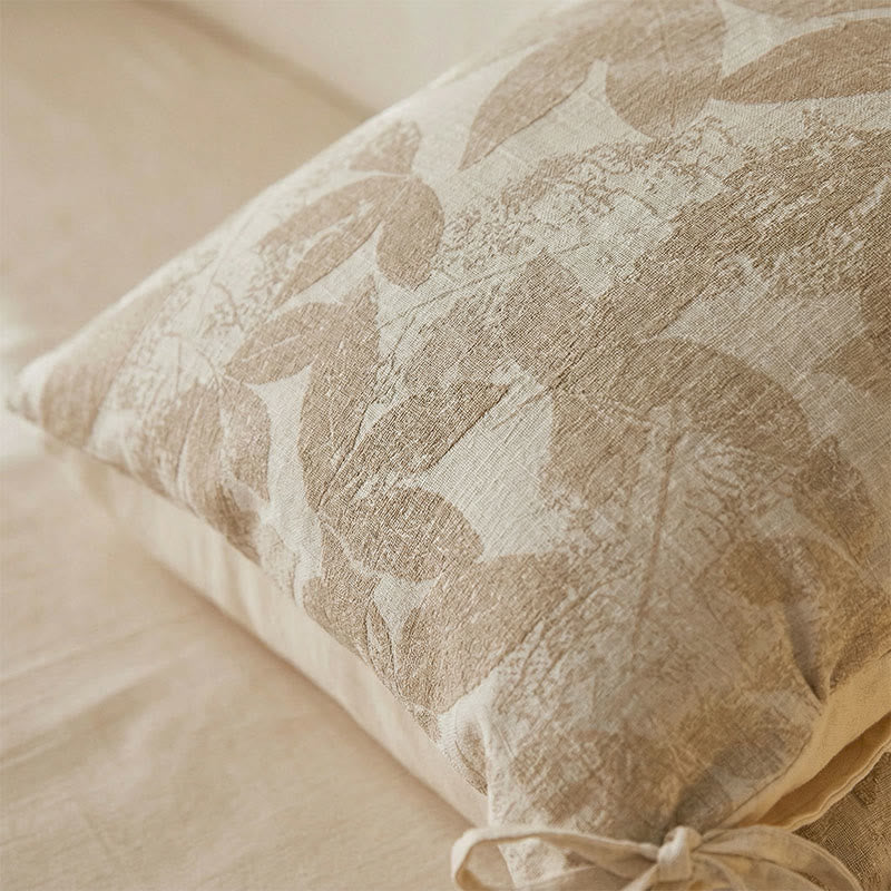 Botanical Leaf Jacquard Pillowcases (2PCS)