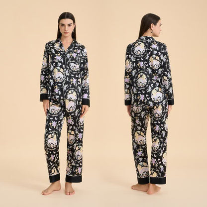 Oriental Mythical Qilin Print Pajama Set