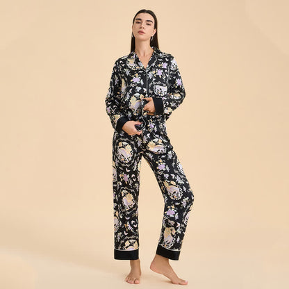Oriental Mythical Qilin Print Pajama Set