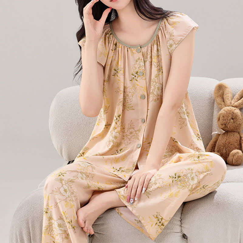 Refresh Pastel Floral Loungewear Set