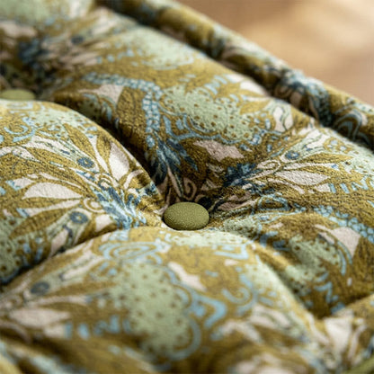 Vintage Green Square  Throw Pillow