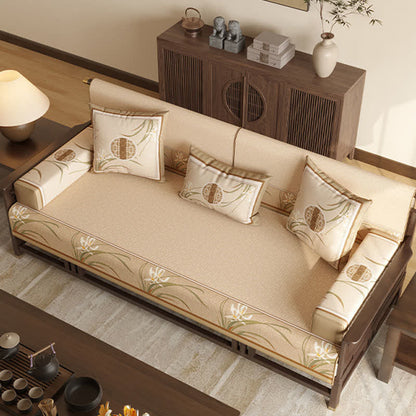 Vintage Orchid Print Sofa Protector Couch Cover Couch Protector Dustproof Grey newin260414 Orchid Sofa Blanket Sofa Cover Sofa Protector