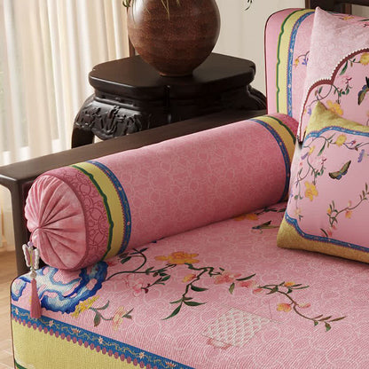 Oriental Butterfly & Branch Print Sofa Protector