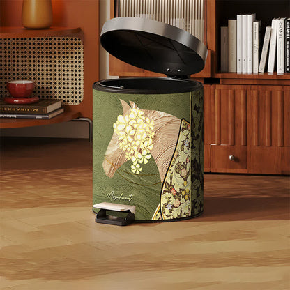 Magnificent Horse Lychee Texture Leather Bin
