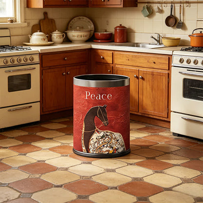 Classical Oriental Equestrian Trash Can