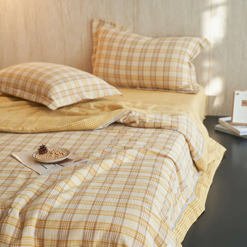 Small Checkered Pattern Pure Cotton Quilt