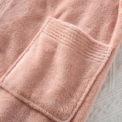His & Hers Solid Color Absorbent Bath Robe