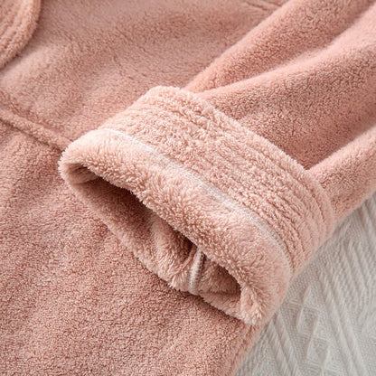 His & Hers Solid Color Absorbent Bath Robe