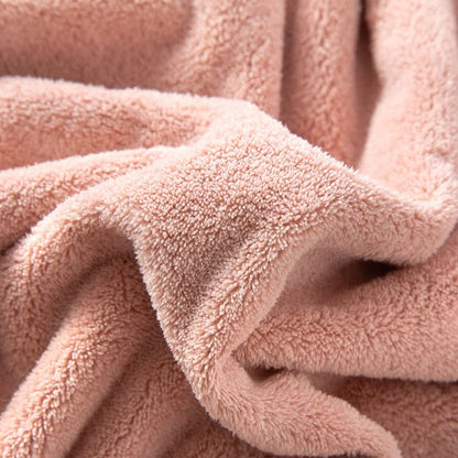His & Hers Solid Color Absorbent Bath Robe