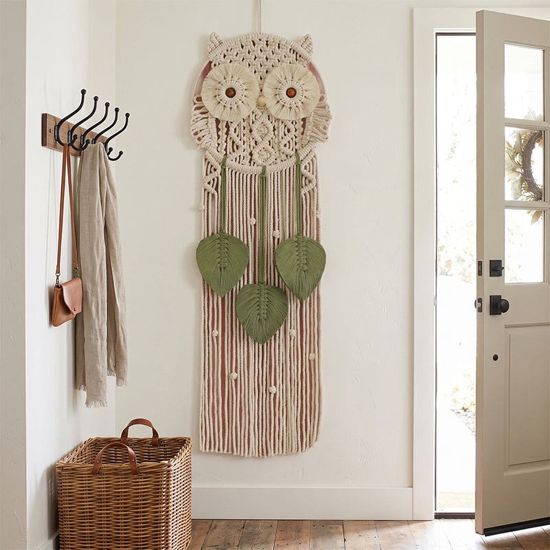 Handmade Macrame Owl Wall Hanging