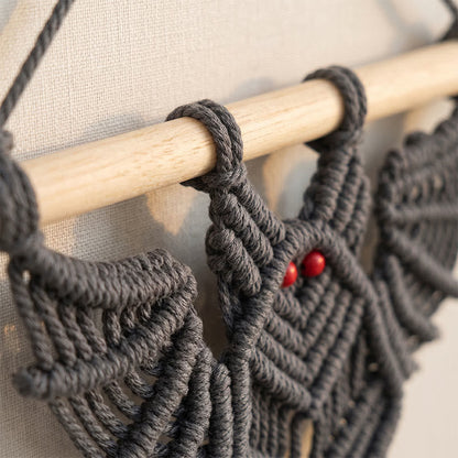 Gothic Boho Bat Wall Hanging