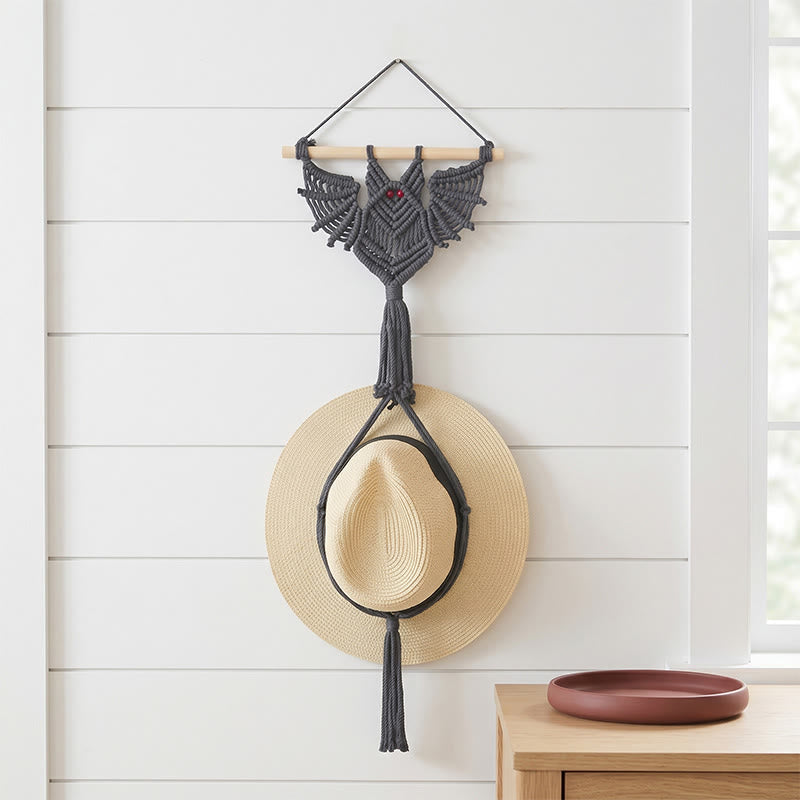Gothic Boho Bat Wall Hanging
