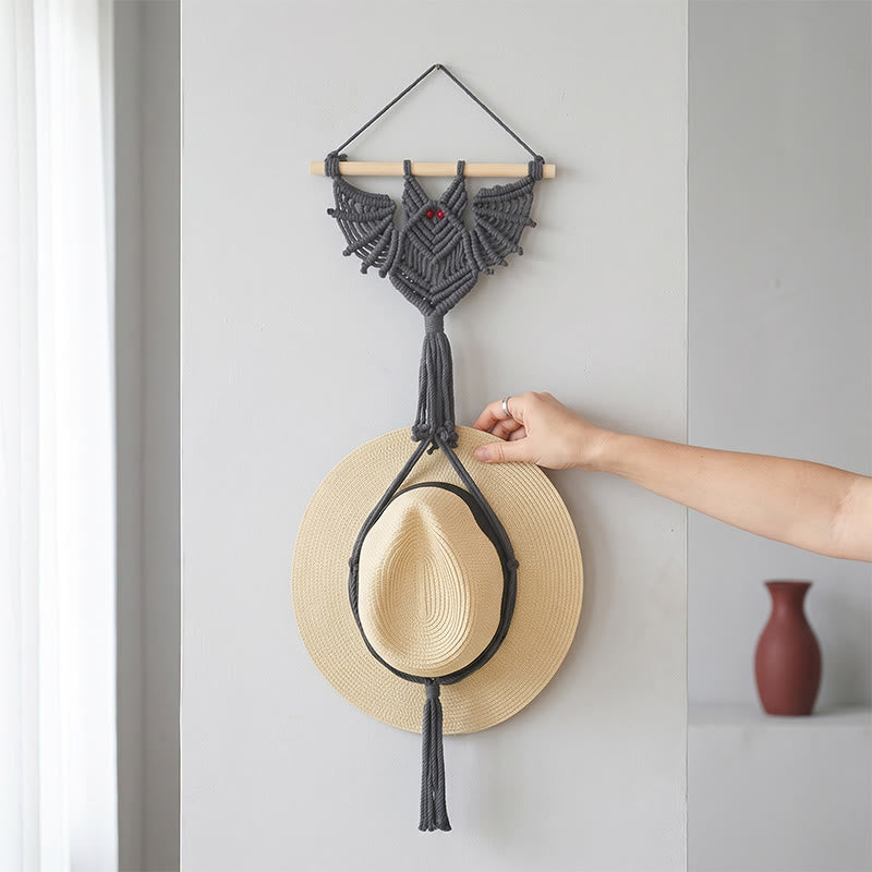 Gothic Boho Bat Wall Hanging