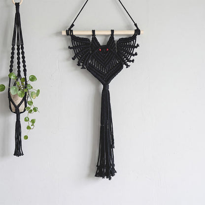 Gothic Bat Plant Hanger Wall Hanging