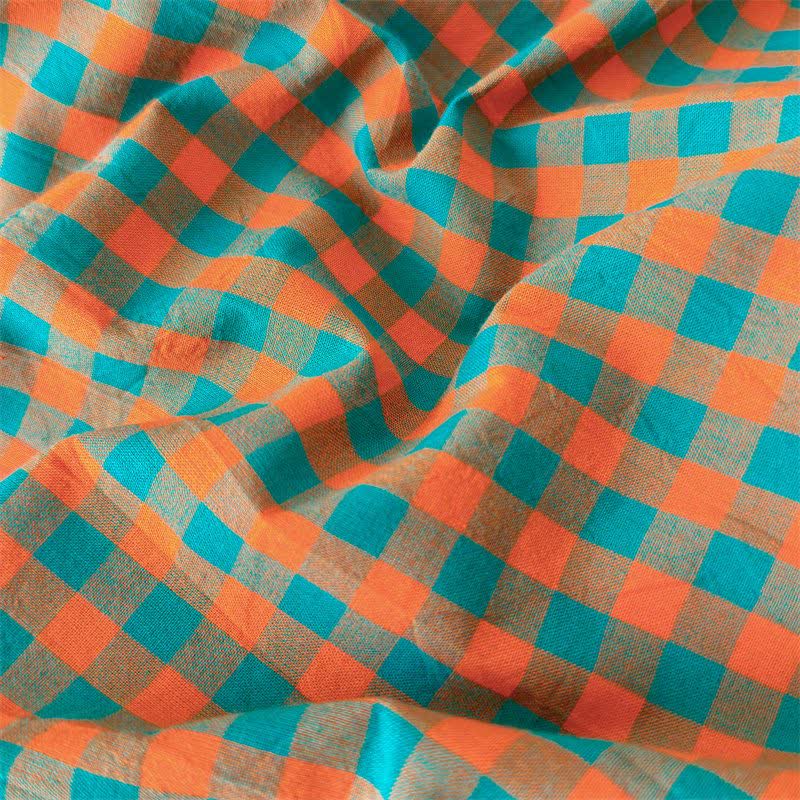 Small Check Gingham Cotton Bedding Set