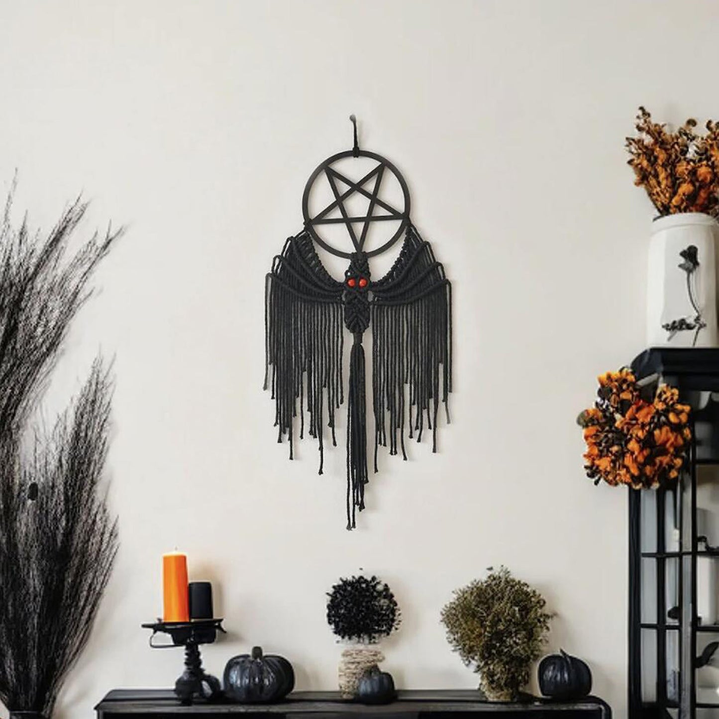 Magic Pentagram Bat Wall Hanging