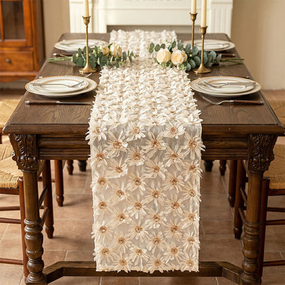French Country Floral Tassel Tablecloth