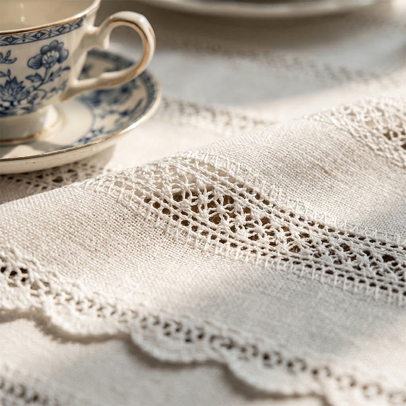 Rustic Lace Thousand Wheat Tablecloth