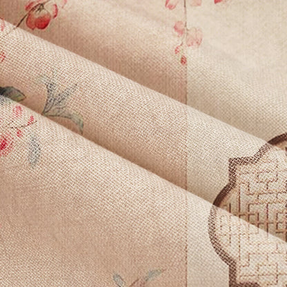 Cherry Blossom Waterproof Doorway Curtain 0514 Cherry Blossom Curtains Door Tapestry Doorway Curtain Fabric Partition Floral Pink Privacy Screen Rod Pocket Room Divider Tassel