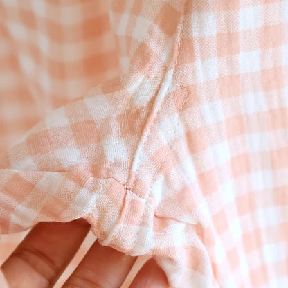 Gingham Pure Cotton Pajama Set